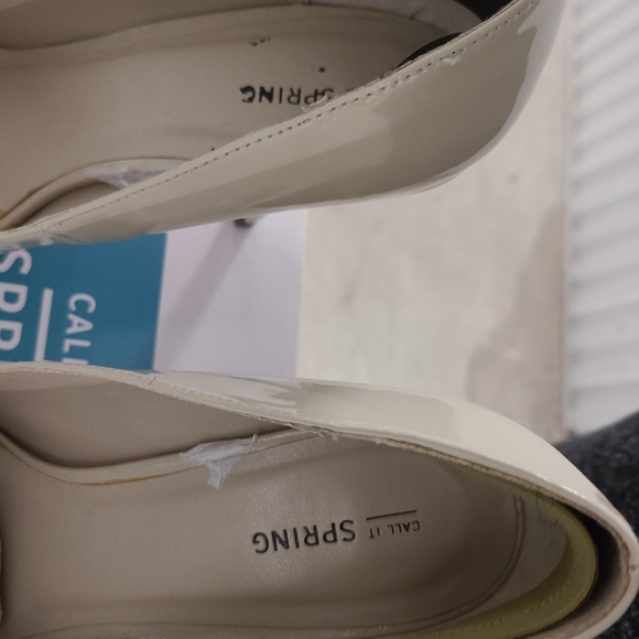 Gently worn peep toes hidden platform pumps - Picture 4 of 8